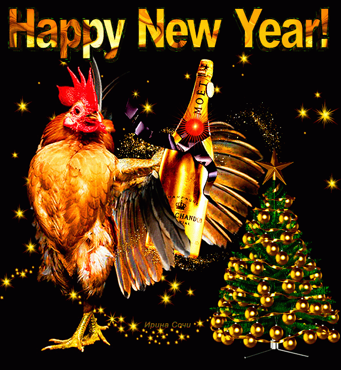 Happy New Year Rooster