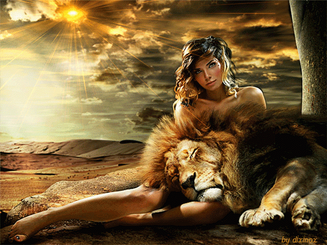 Девушка и лев