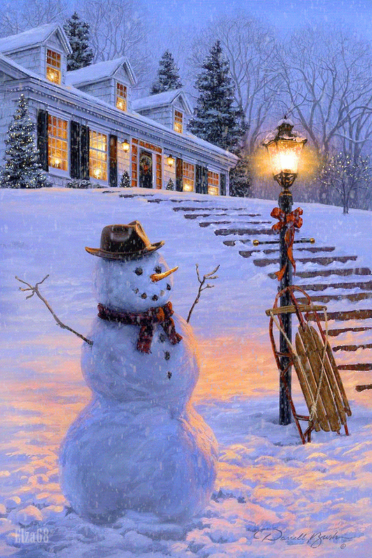 Самый красивый снеговик