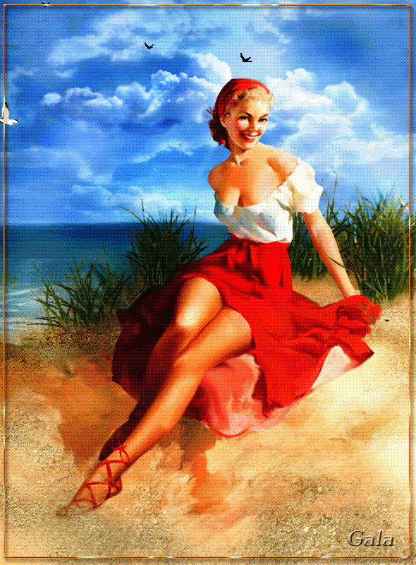 Картинка девушка на берегу