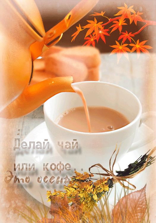 Делай чай или кофе. Это осень