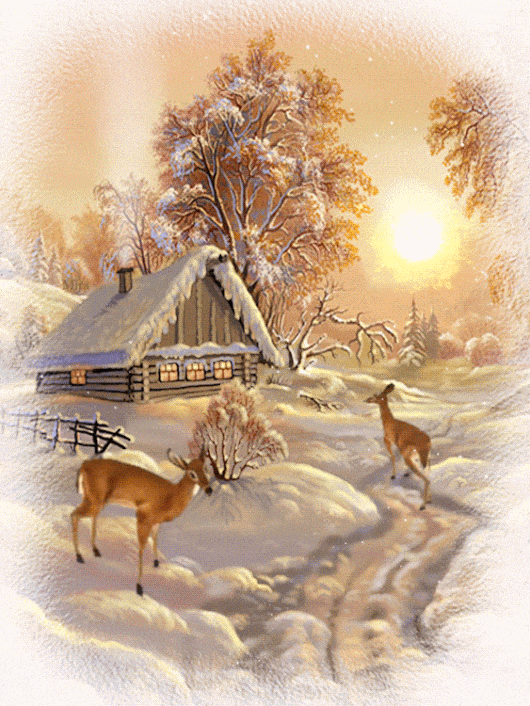 Зимняя сказка в деревне