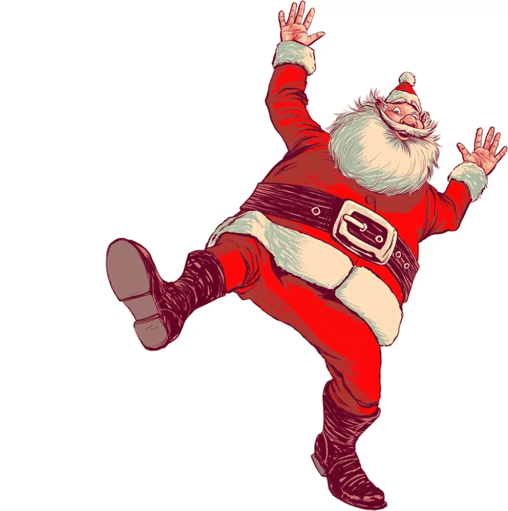 Танцующий Санта Клаус