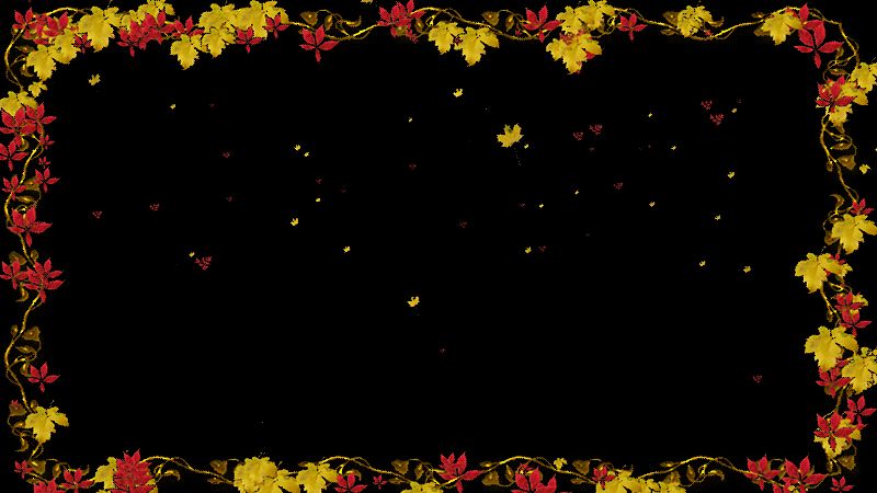 Рамка Осенние листья