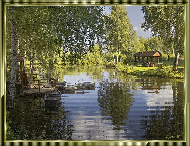 Картина летняя природа