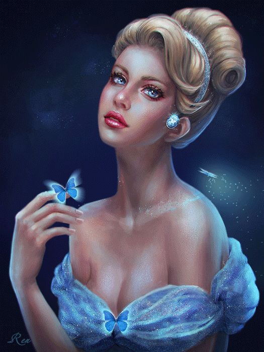 Девушка с бабочками