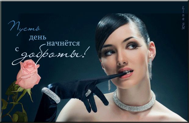 Пусть день начинается с доброты !