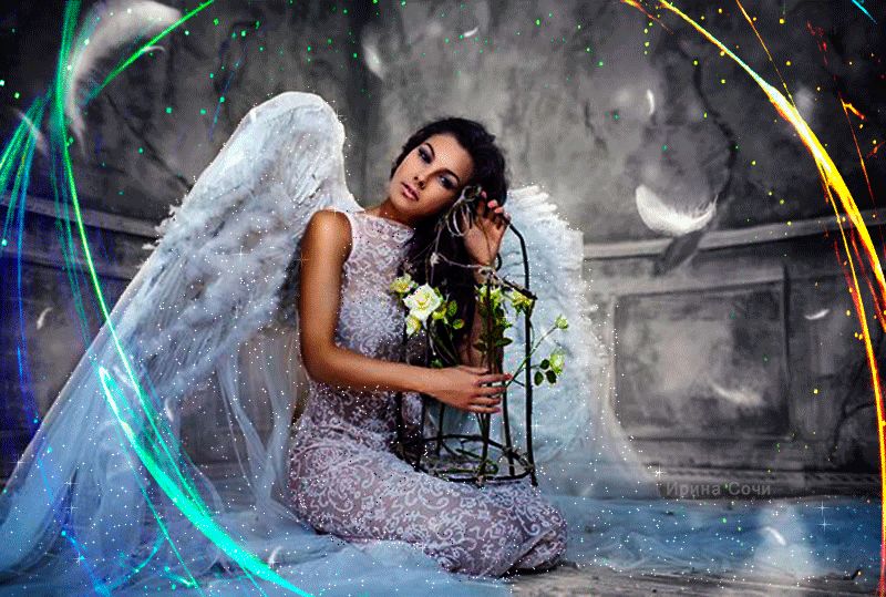 Красивая девушка ангел
