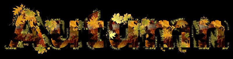 Надпись Autumn