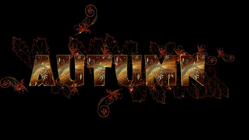 Надпись AUTUMN