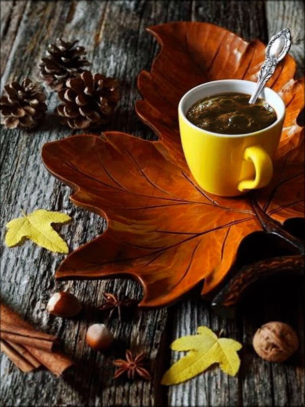 Скоро зима, чашка кофе