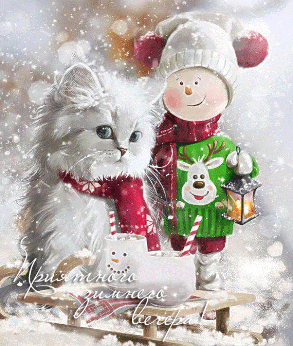 Приятного зимнего вечера !