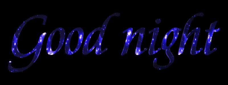 Надпись Good night