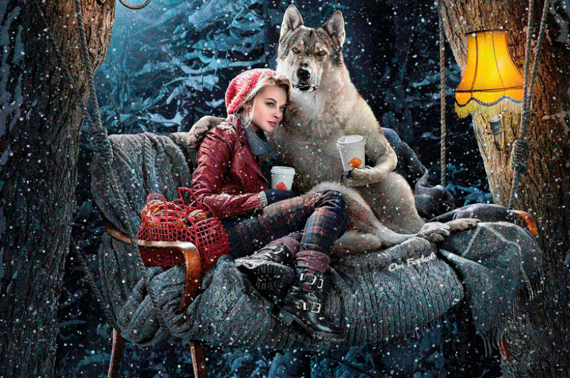 Зимний вечер в лесу