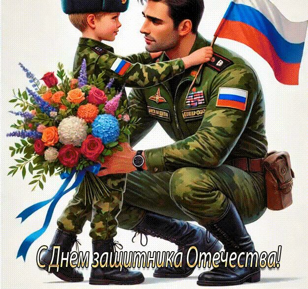 Анимации С Днем защитника Отечества !
