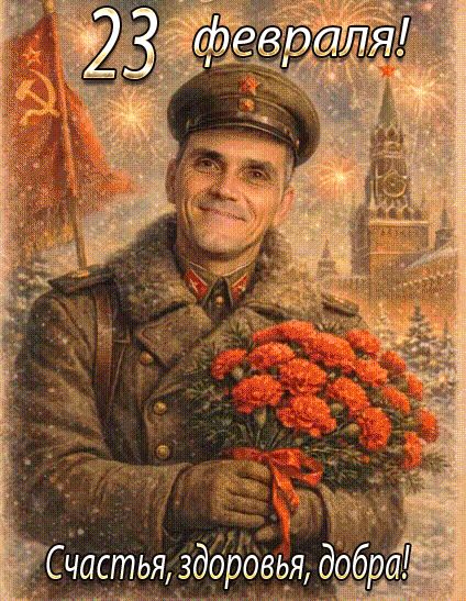 Счастья, здоровья, добра – 23 февраля !