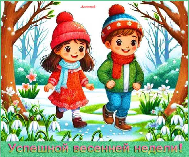 Успешной весенней недели !