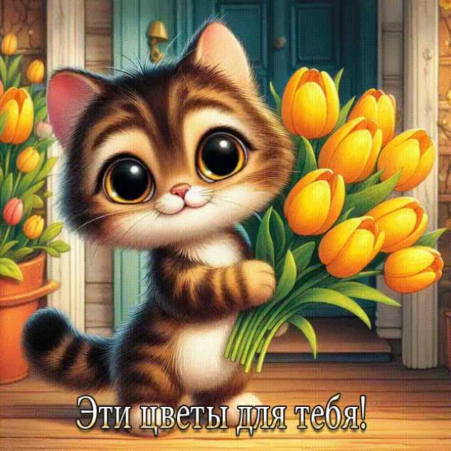 Эти цветы для тебя !