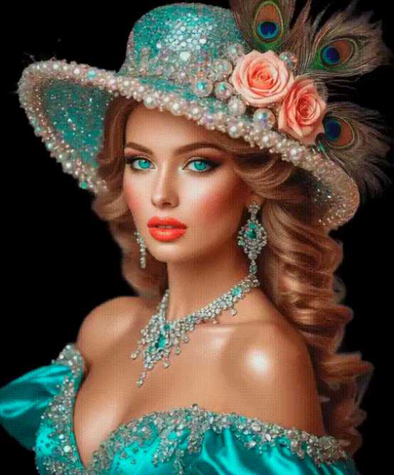 Девушка в красивой шляпе