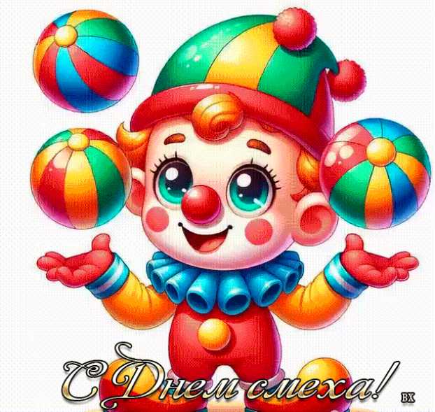 Анимация с днем смеха !