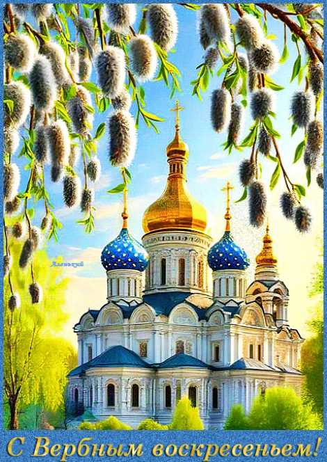 Картинки с вербным воскресеньем !