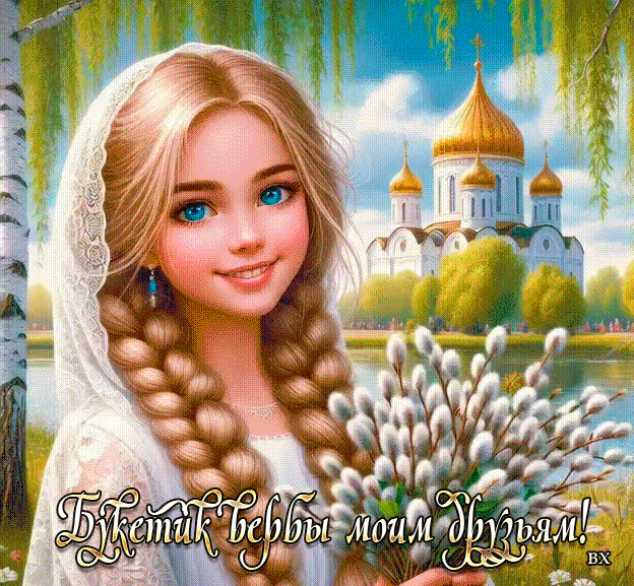 Букетик вербы моим друзьям !