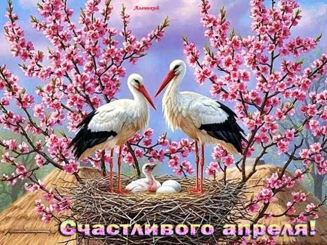 Счастливого апреля !