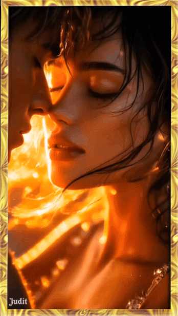 Влюбленная пара, поцелуй