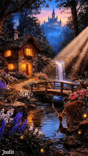 Олень  Gif анимация