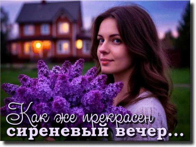 Сиреневый Вечер… Картинка gif