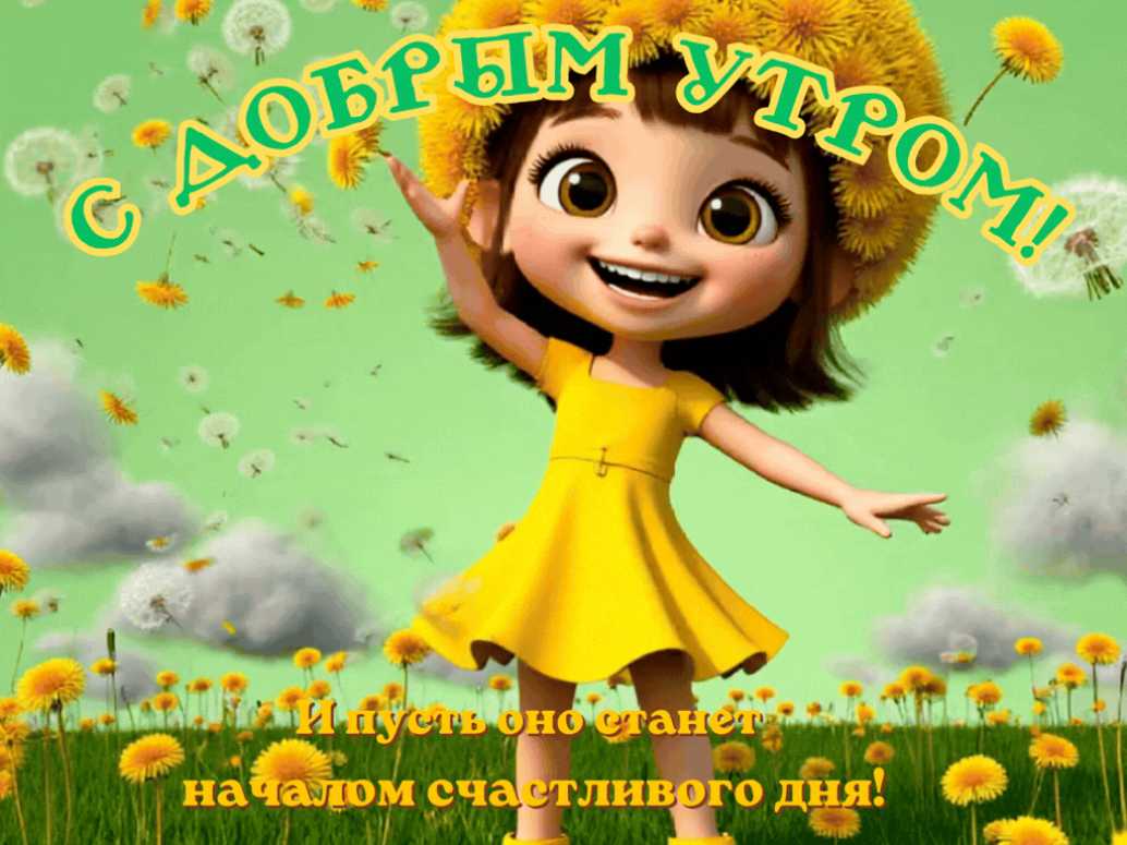 С Добрым Чудесным Утром ! Красивая Открытка С Пожеланиями Доброго Весеннего Утра ! Картинка