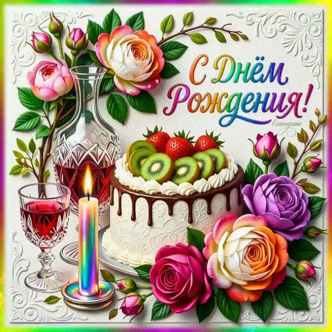 Гиф с днём рождения ! открытка гиф