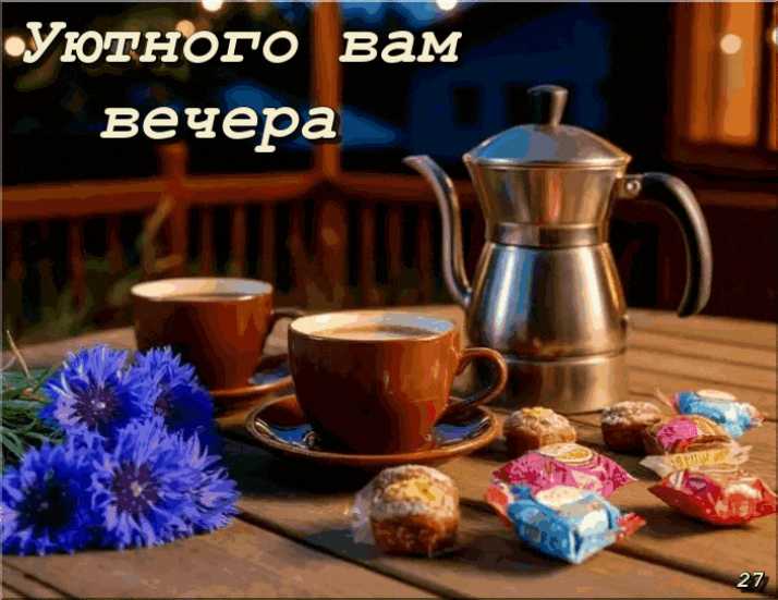 Вечерний ужин – Уютного Вам вечера