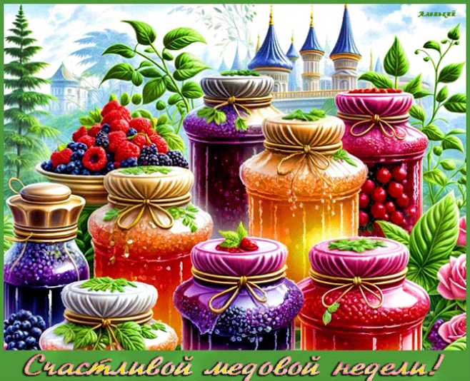 Счастливой медовой недели !