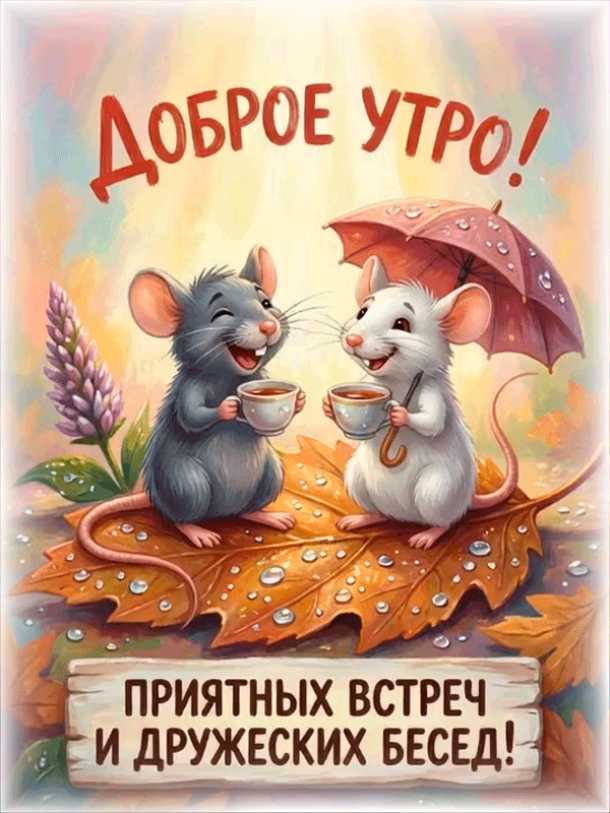 Гиф доброе утро ! картинка gif