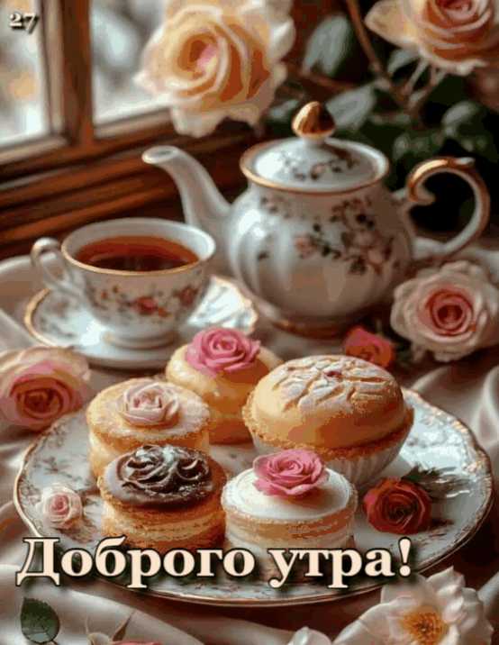 Гиф доброе утро ! картинка gif