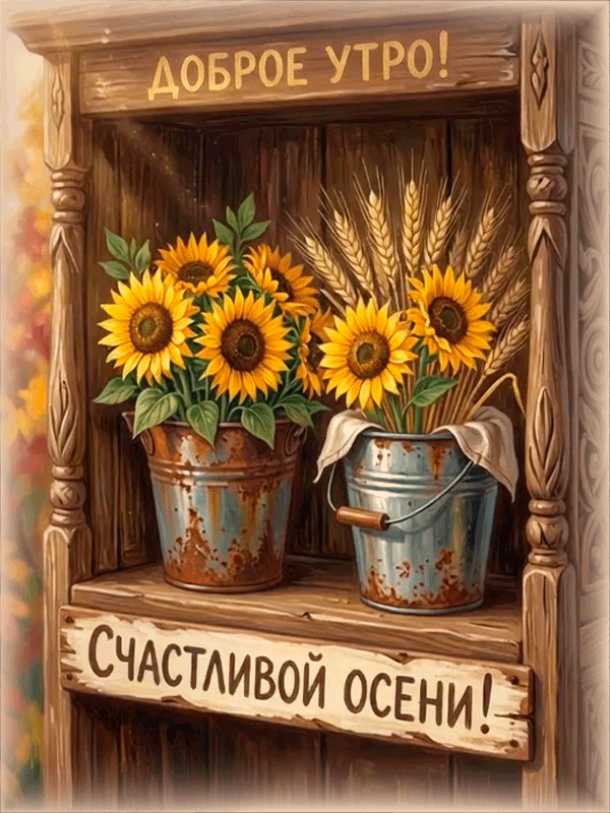 Счастливой осени ! – Доброе утро !