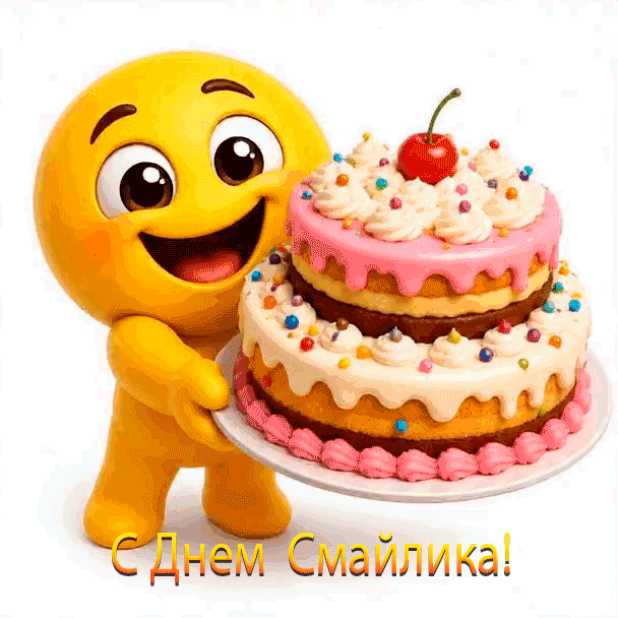 Анимация с днем смайлика !