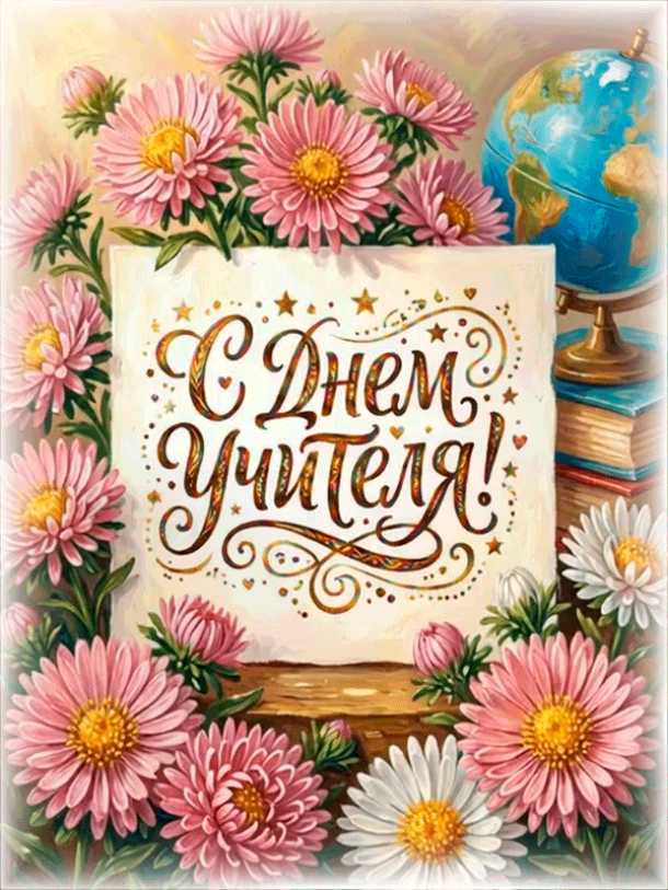 Гиф с днем учителя !
