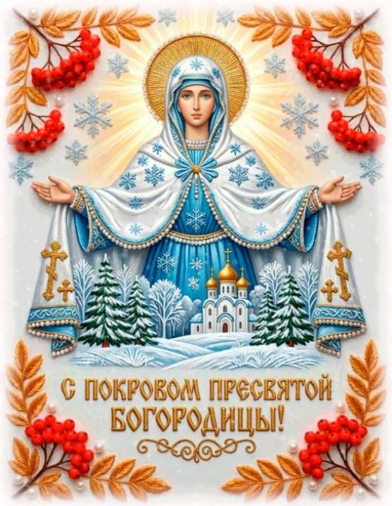 С ПОКРОВОМ ПРЕСВЯТОЙ БОГОРОДИЦЫ !