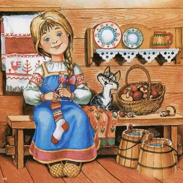 Классного настроения ! В деревне, девушка, кот