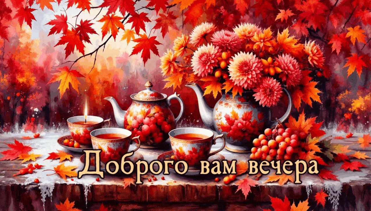 Картинки доброго вечера ! открытка