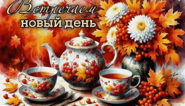 Встречаем Новый День !  Gif анимация