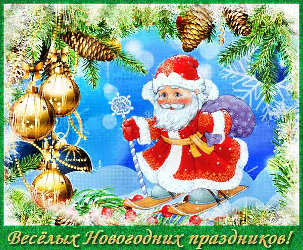 Весёлых Новогодних праздников !